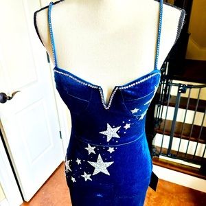 Taylor swift look alike Midnights dress.